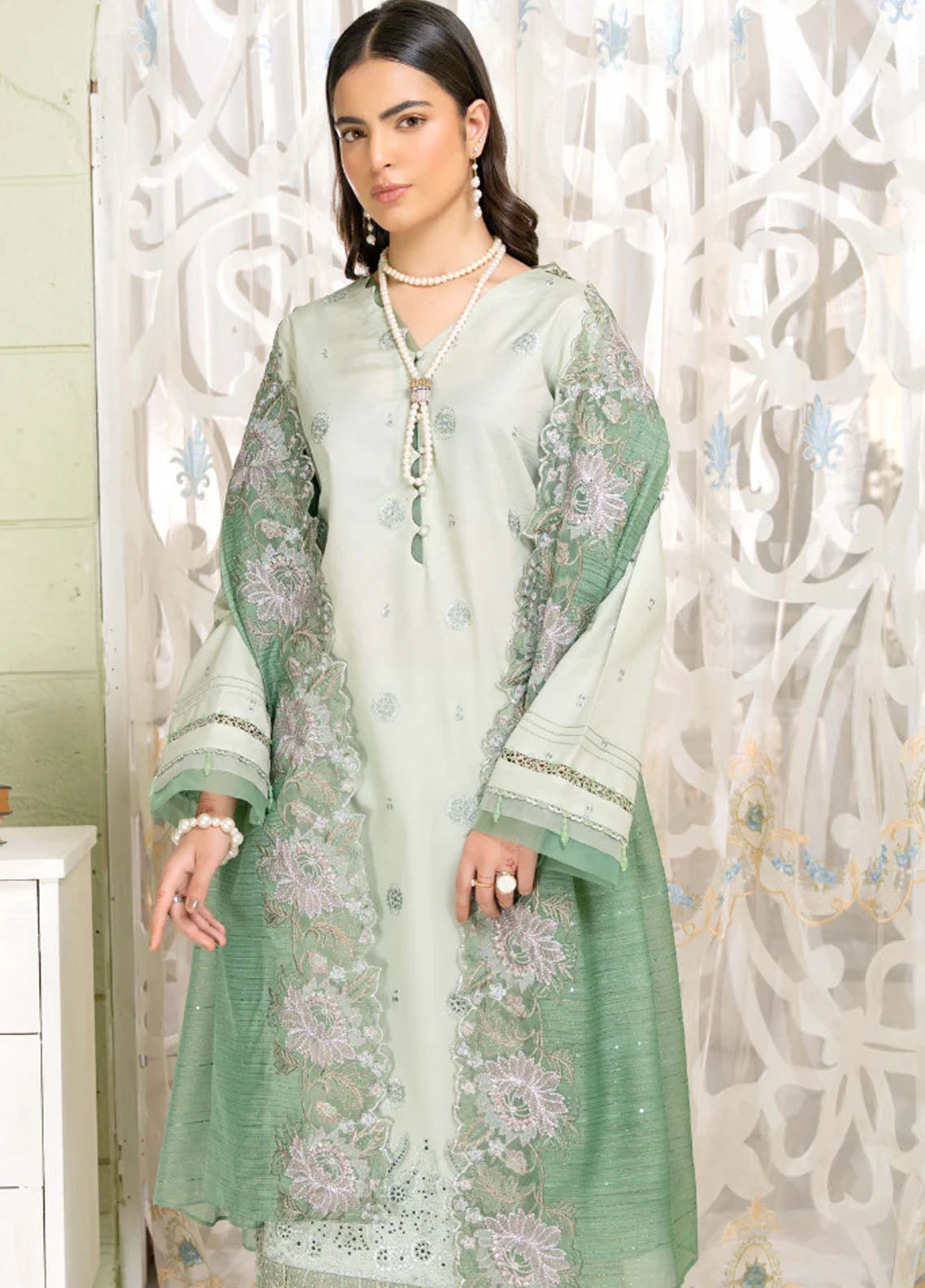 Baad e Baharan by Humdum Unstitched Lawn Collection 2024 D-05