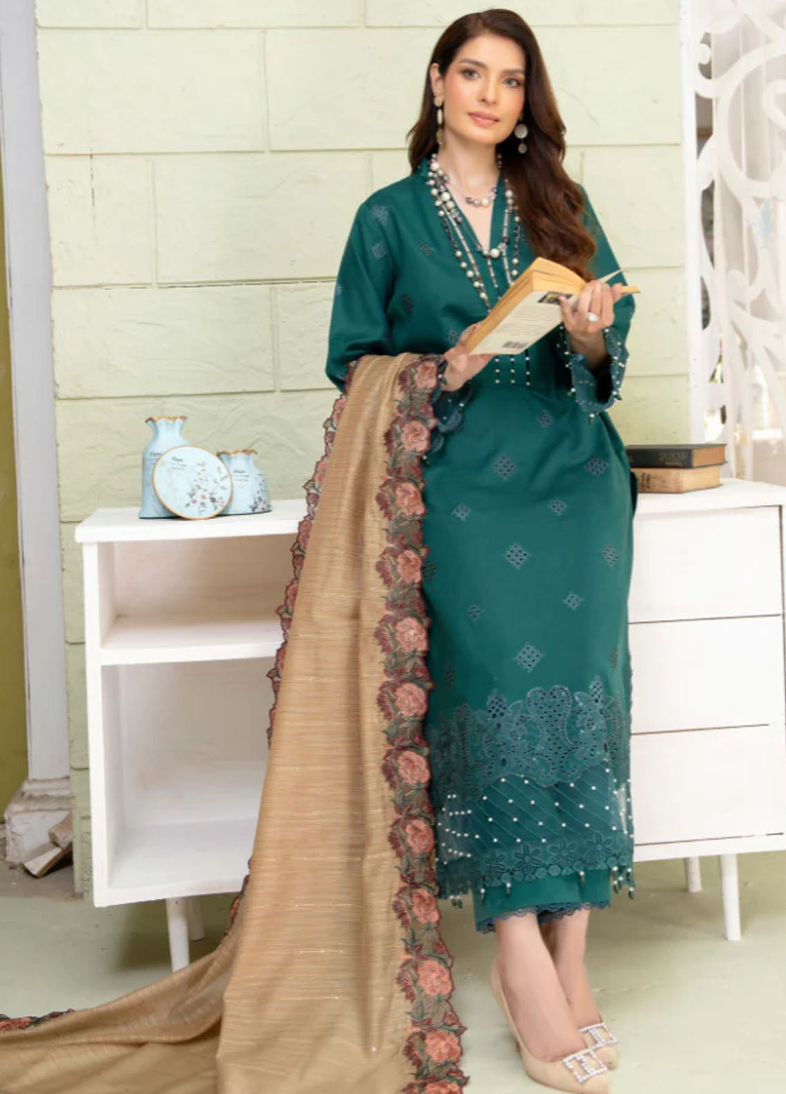 Baad e Baharan by Humdum Unstitched Lawn Collection 2024 D-07