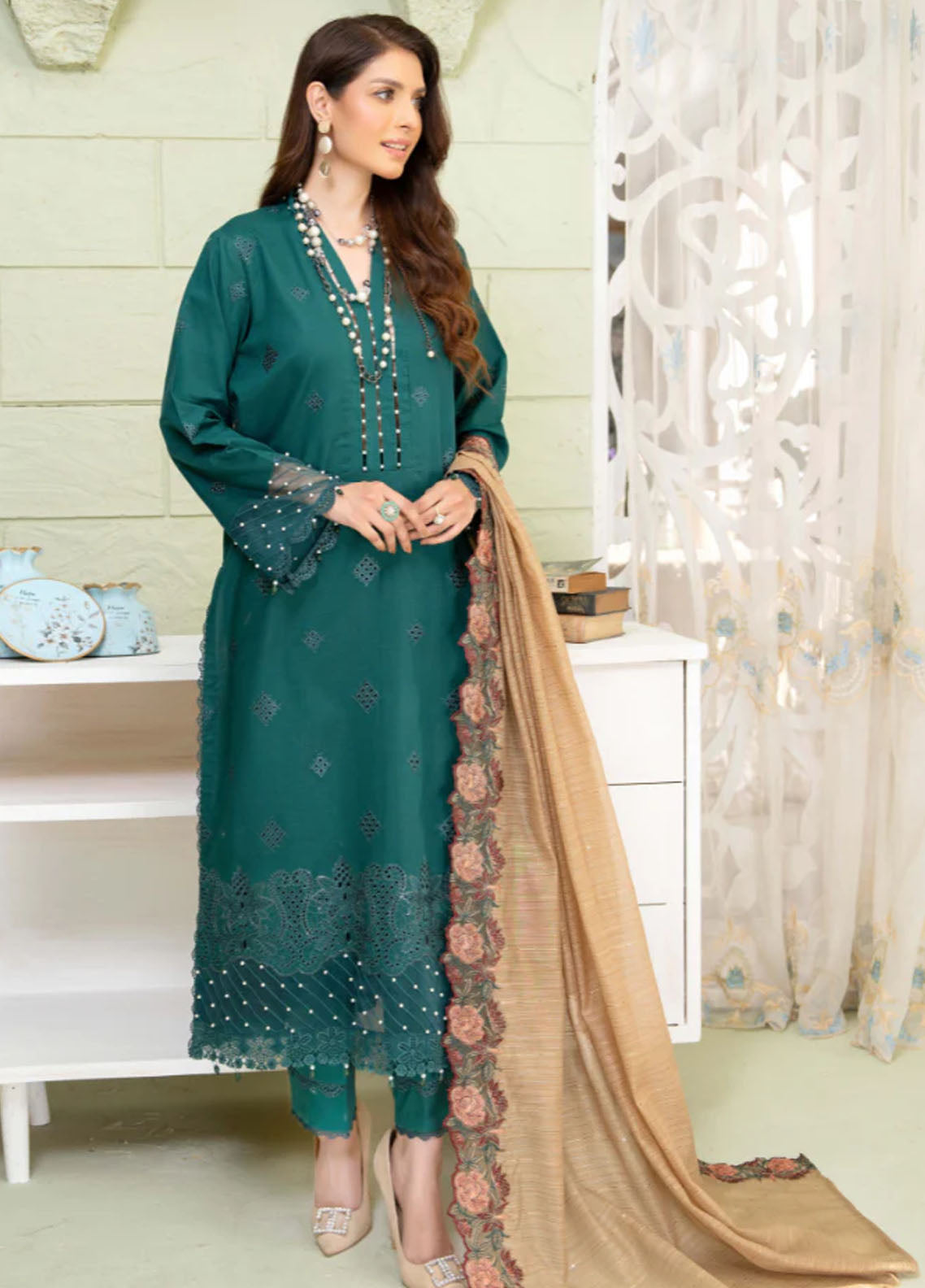 Baad e Baharan by Humdum Unstitched Lawn Collection 2024 D-07