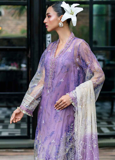 Ballerina By Nureh Embroidered Organza Suit Unstitched 3 Piece NU24BW NU2-149 - Winter Collection