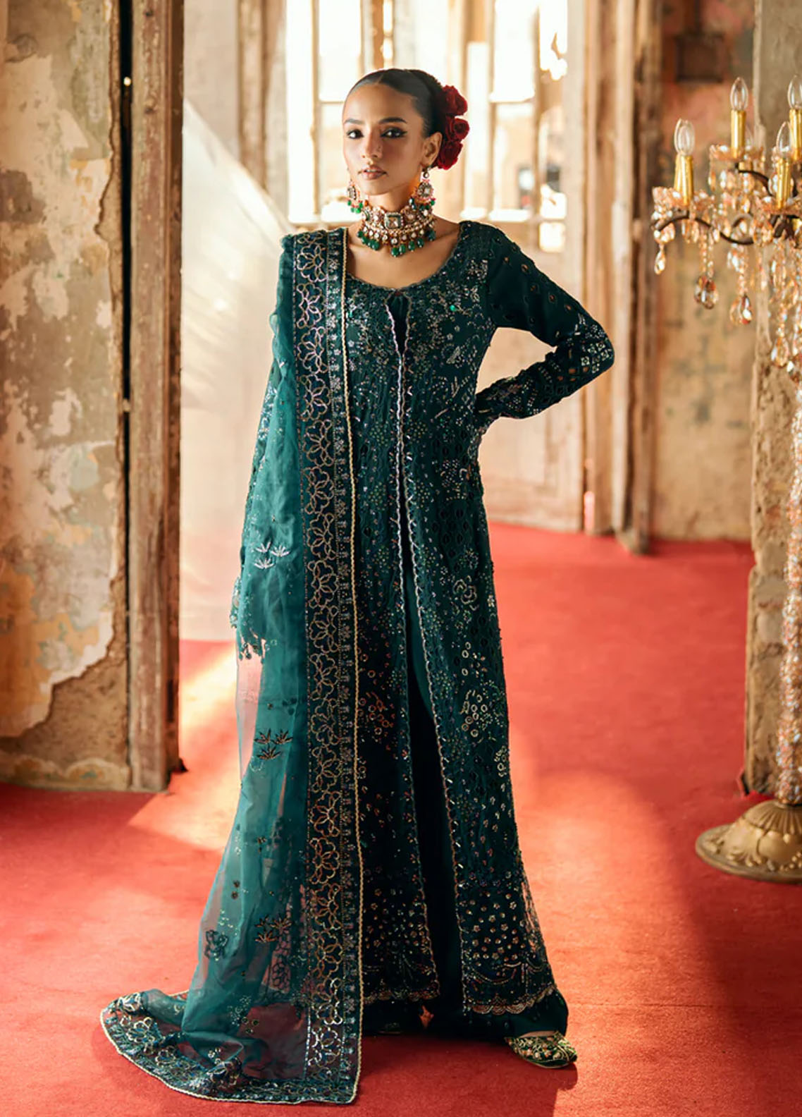 Mehermaah by Florent Embroidered Embroidered Suits Unstitched 3 Piece FL25MU Bano - Formals Collection