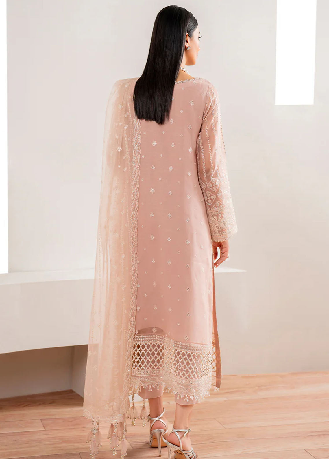 Baroque Embroidered Chiffon Suits Unstitched 3 Piece BQ25EF UF-681