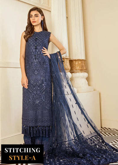 Baroque Embroidered Chiffon Suits Unstitched 3 Piece BQ25UF Delph