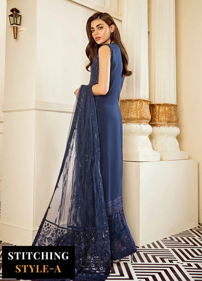 Baroque Embroidered Chiffon Suits Unstitched 3 Piece BQ25UF Delph