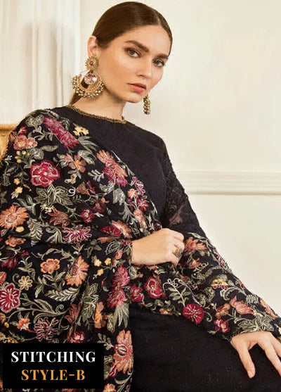 Baroque Embroidered Chiffon Suits Unstitched 3 Piece BQ25UF Exotica