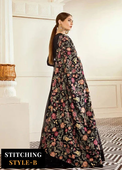 Baroque Embroidered Chiffon Suits Unstitched 3 Piece BQ25UF Exotica