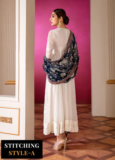 Baroque Embroidered Chiffon Suits Unstitched 3 Piece BQ25UF Glaze