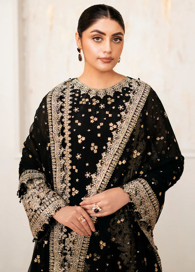 Baroque Embroidered Chiffon Suits Unstitched 3 Piece BQ25UF UF-4038