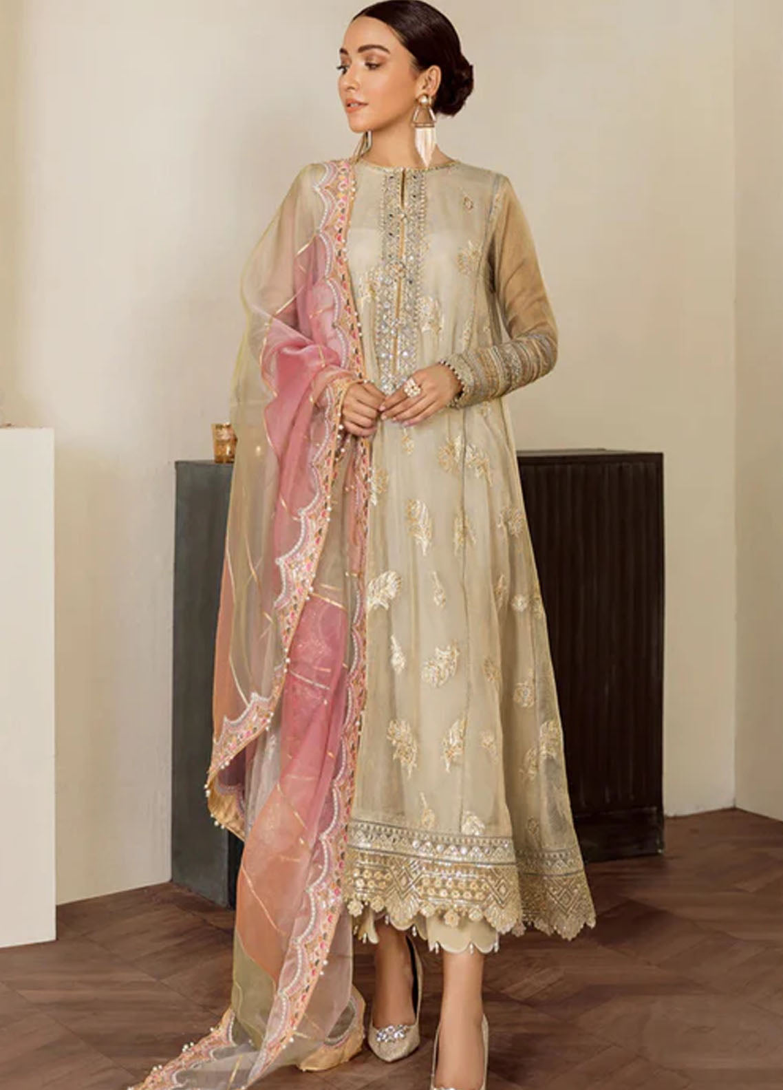 Baroque Embroidered Masuri Suits Unstitched 3 Piece BQ25UF PR- D438