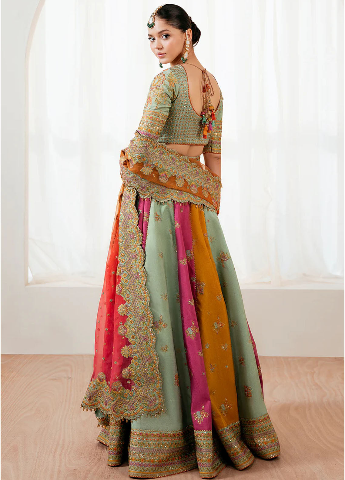 Baroque Embroidered Organza Suits Unstitched 3 Piece BQ25UF UF-4036