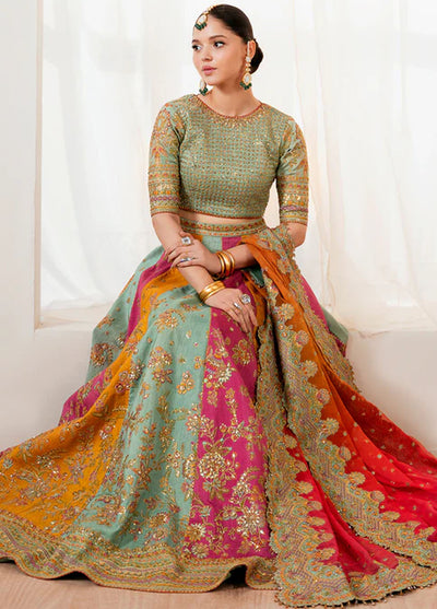 Baroque Embroidered Organza Suits Unstitched 3 Piece BQ25UF UF-4036