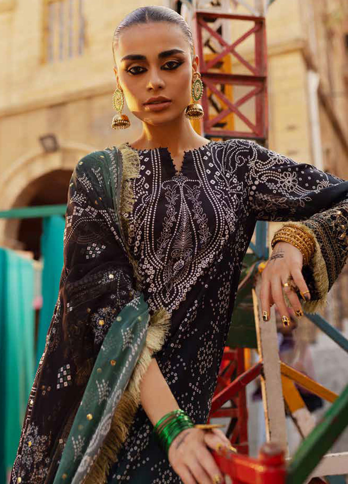 Bazaar By Nureh Embroidered Lawn Collection 2024 NS-129