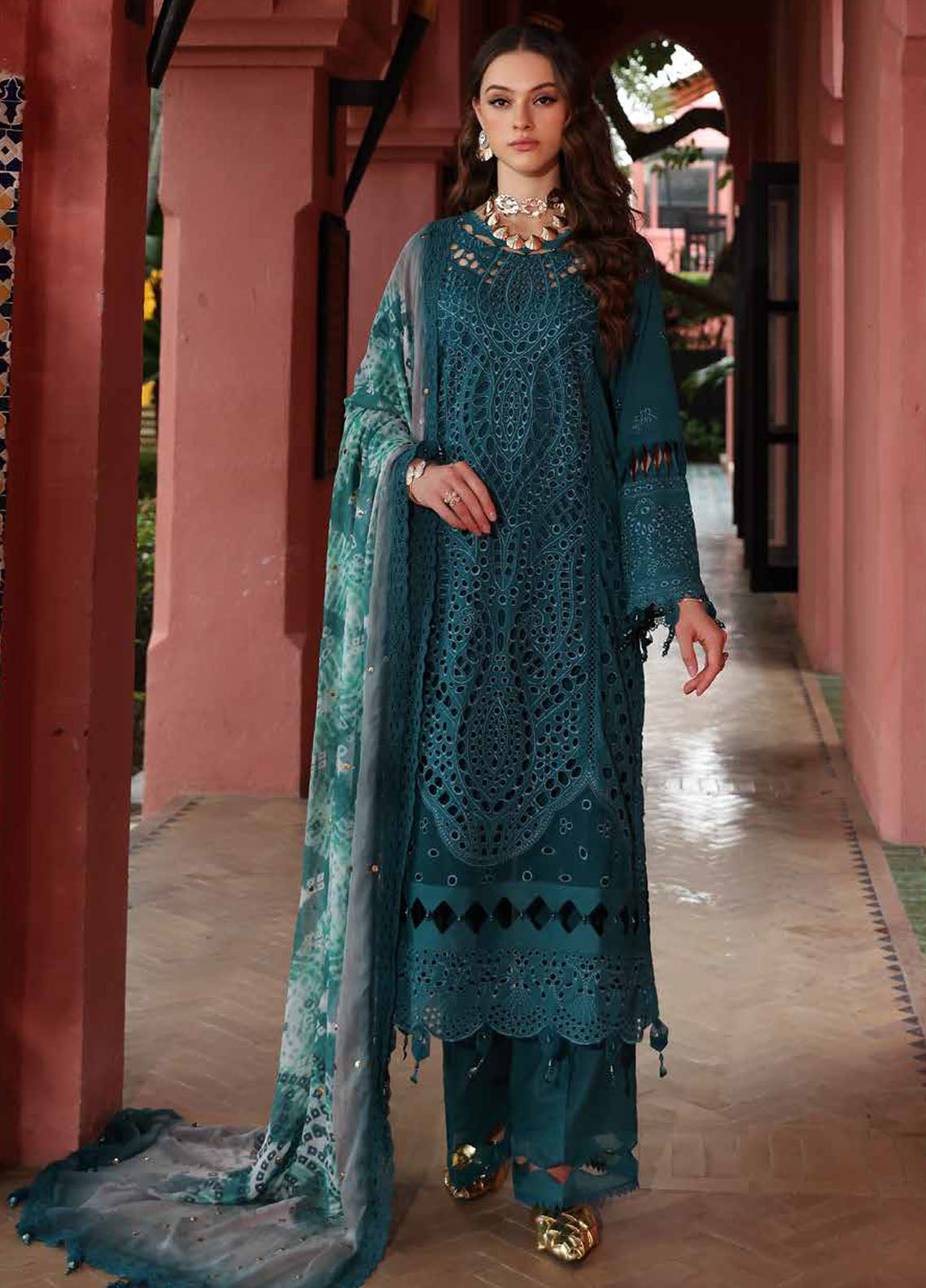 Bazar by Nureh Embroidered Lawn Suit Unstitched 4 Piece NE-107