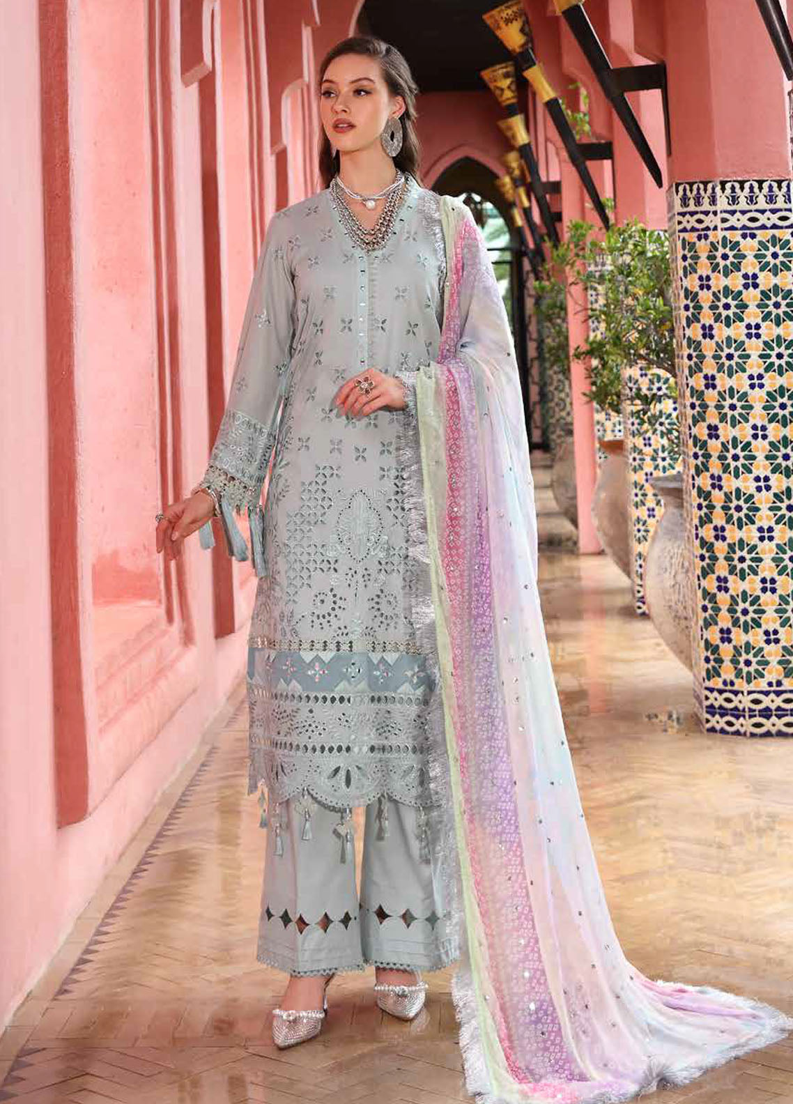 Bazar by Nureh Embroidered Lawn Suit Unstitched 4 Piece NE-111