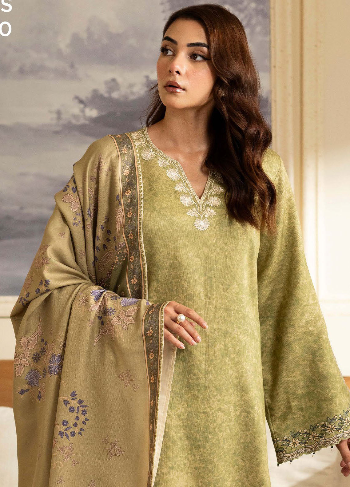 Bellini By Seran Embroidered Cotail Suit Unstitched 3 Piece SRN24BW D-07 Olivia - Winter Collection