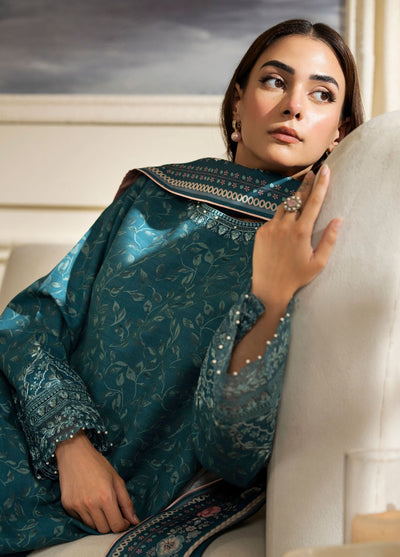 Bellini By Seran Embroidered Khaddar Suit Unstitched 3 Piece SRN24BW D-03 Leona - Winter Collection