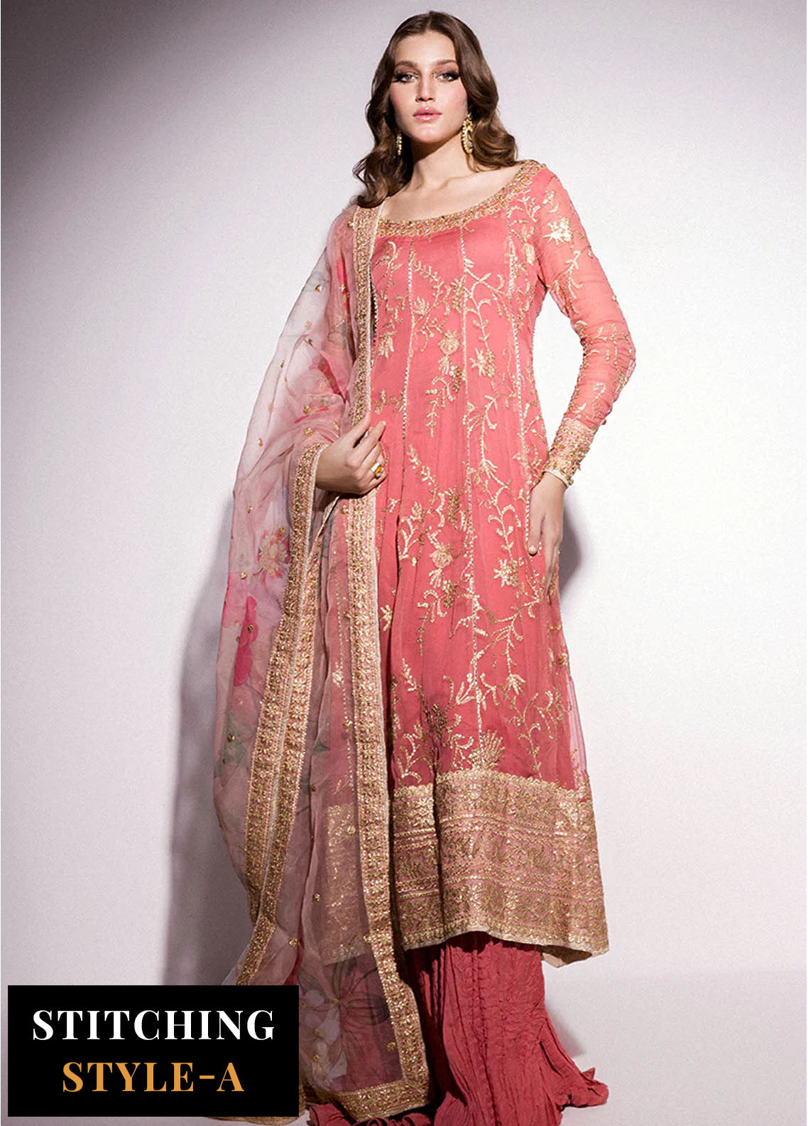 Best Of Mushq Unstitched Formal Collection 2024 BOM-06 Coral Almond