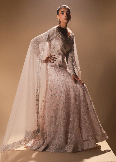 Afsanay by Zariya Luxury Embroidered Unstitched Chiffon 3 Piece Suits ZRY25LF D1 ZB50032 - Festive Collection