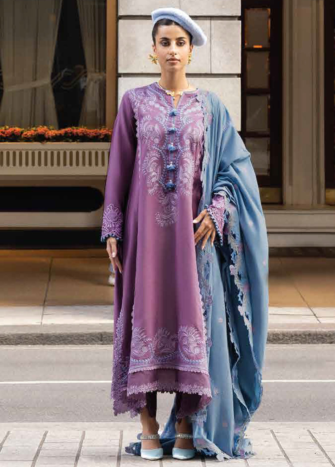 Broadway Showtime By Mushq Unstitched Winter Edit 2023 MNW-10 Thames Twilight