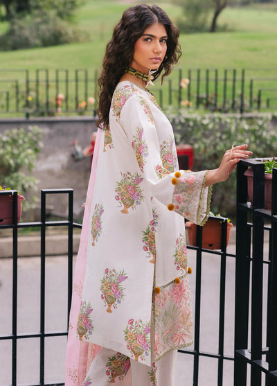 Broadway by Mahnur Embroidered Lawn Suits Unstitched 3 Piece MN25B D-02 Cherry Blossom