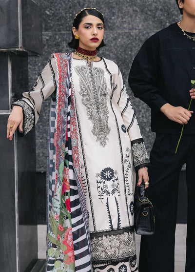 Broadway by Mahnur Embroidered Lawn Suits Unstitched 3 Piece MN25B D-05 Freesia