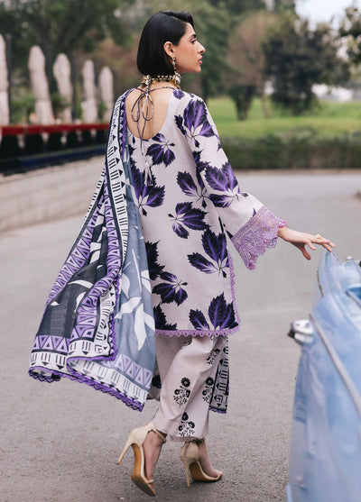 Broadway by Mahnur Embroidered Lawn Suits Unstitched 3 Piece MN25B D-06 Lilac