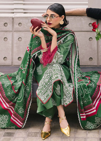 Broadway by Mahnur Embroidered Lawn Suits Unstitched 3 Piece MN25B D-08 Sagebloom