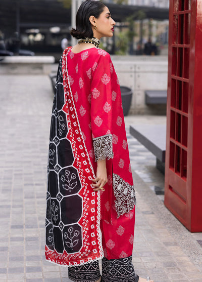 Broadway by Mahnur Embroidered Lawn Suits Unstitched 3 Piece MN25B D-11 Azalea