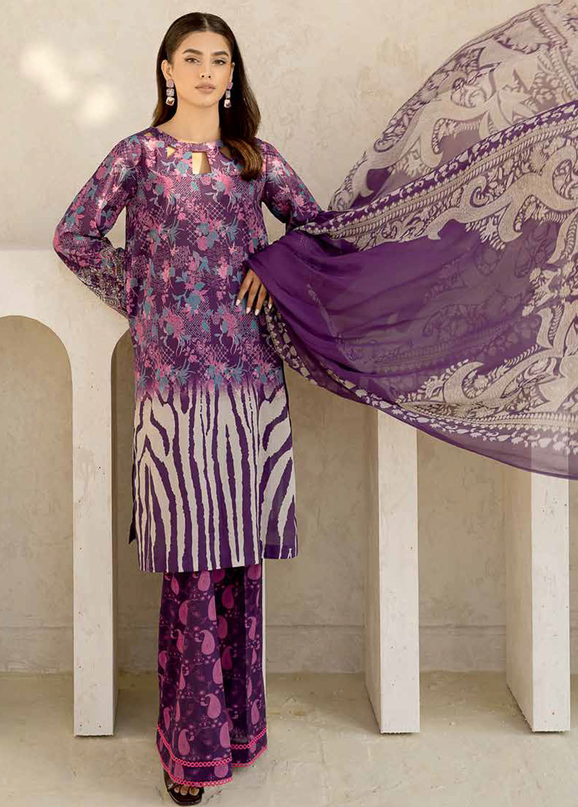 C-Prints By Charizma Printed Lawn Suits Unstitched 3 Piece CRZ24CP CP4 17