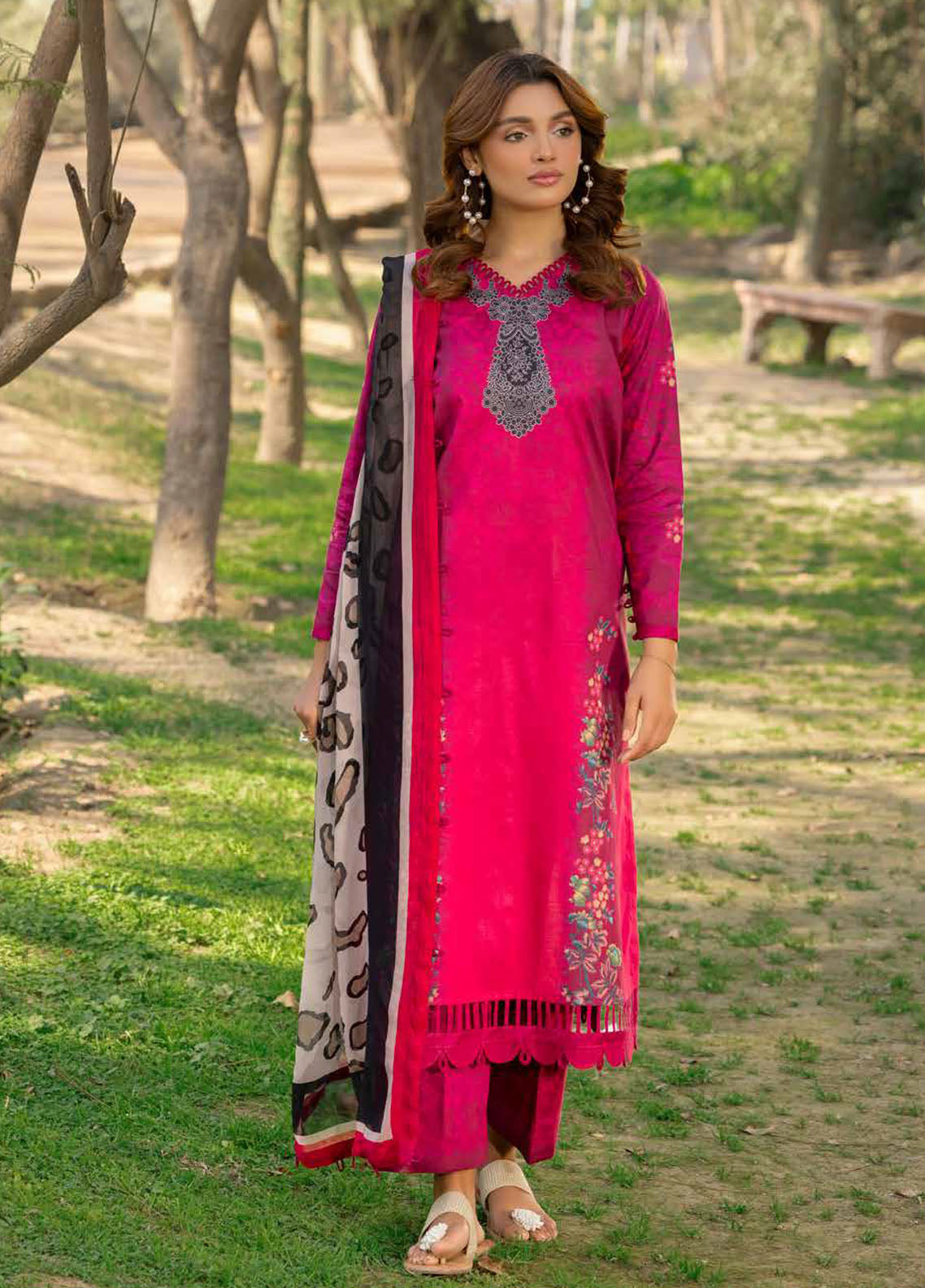 C - Prints by Charizma Printed Lawn Suits Unstitched 3 Piece CP5-12