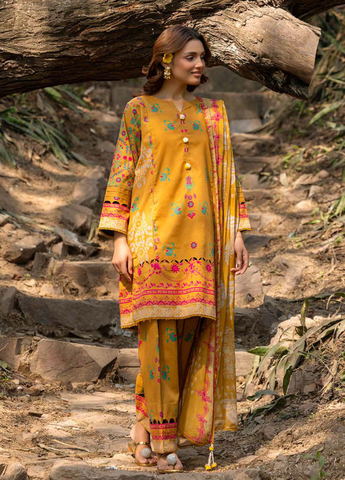 C - Prints by Charizma Printed Lawn Suits Unstitched 3 Piece CP5-13