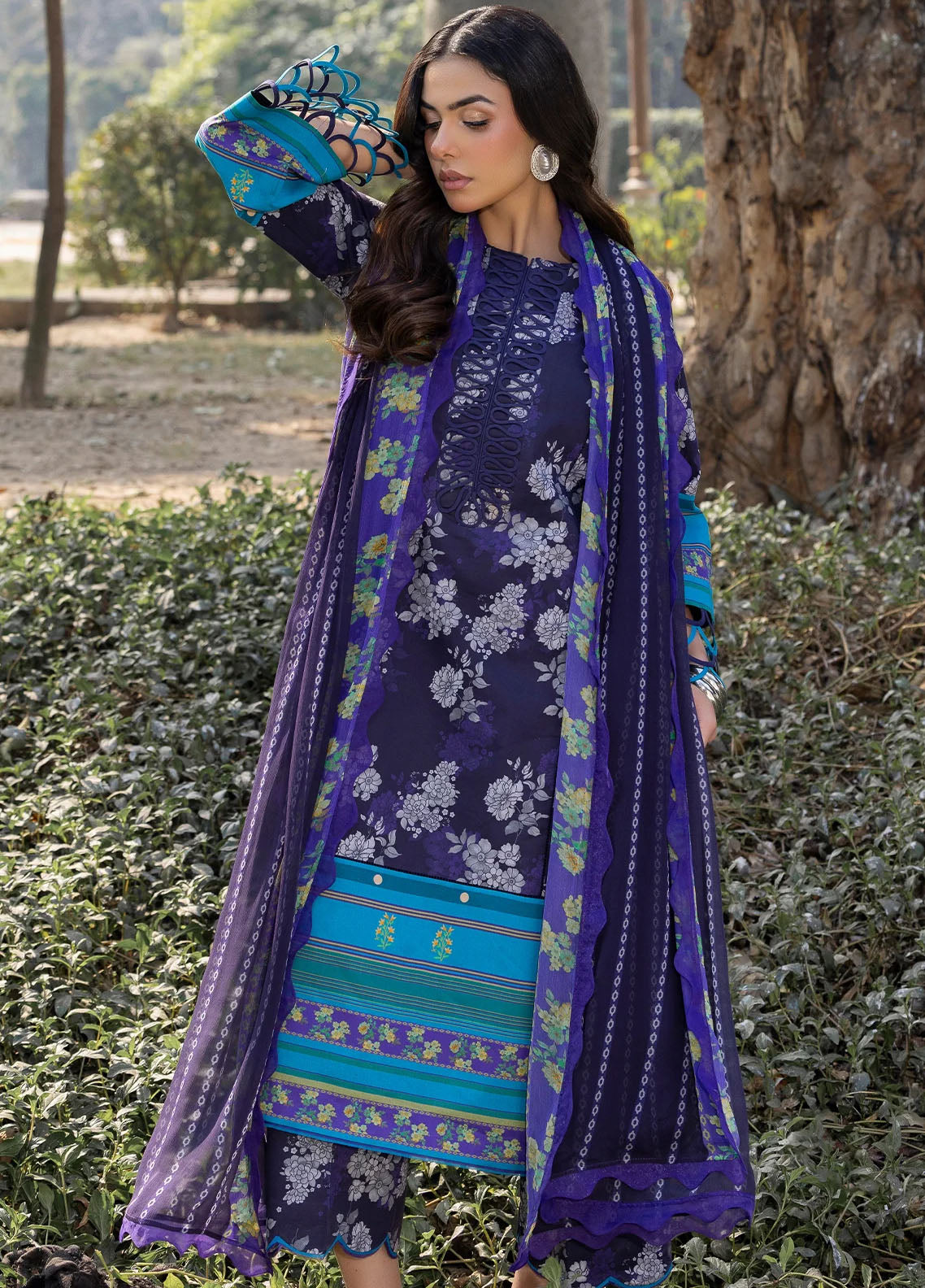 C - Prints by Charizma Printed Lawn Suits Unstitched 3 Piece CP5-15
