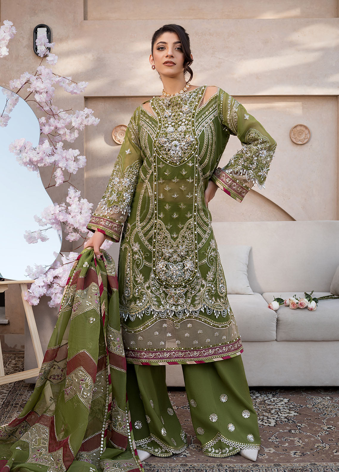 Celebrations by Elaf Unstitched Formal Collection 2024 EFH-08 Parwaana