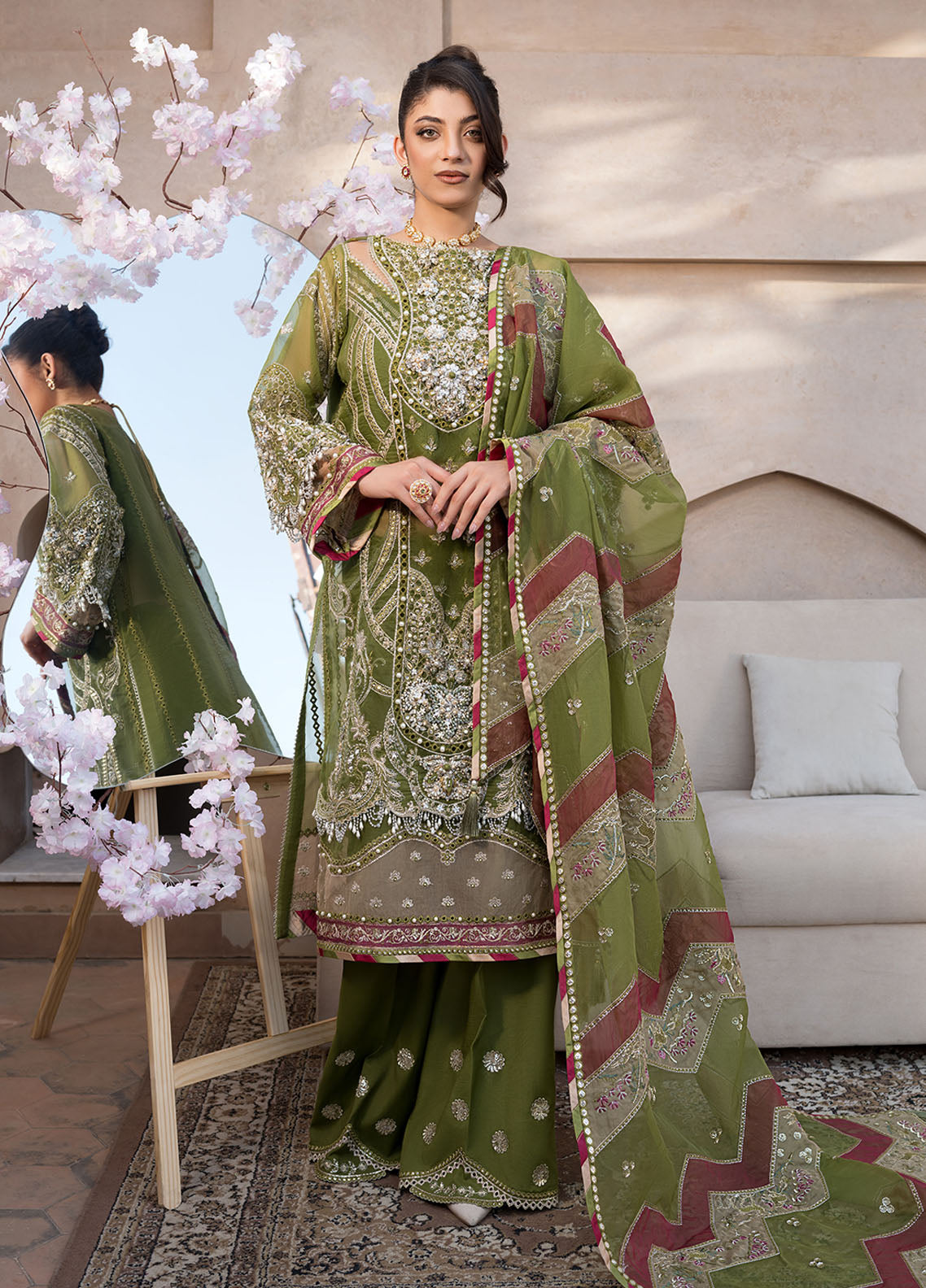 Celebrations by Elaf Unstitched Formal Collection 2024 EFH-08 Parwaana