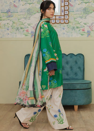 Coco Prints By Zara Shahjahan Unstitched Lawn Collection 2024 D-10 Cherimoya