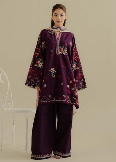 Coco by Zara Shahjhan Embroidered Jacquard Suits Unstitched 3 Piece CZS25LD D-5 B Sufa