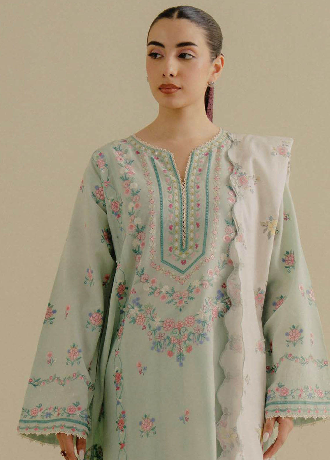 Coco by Zara Shahjhan Embroidered Jacquard Suits Unstitched 3 Piece CZS25LD D-9 A Zeest