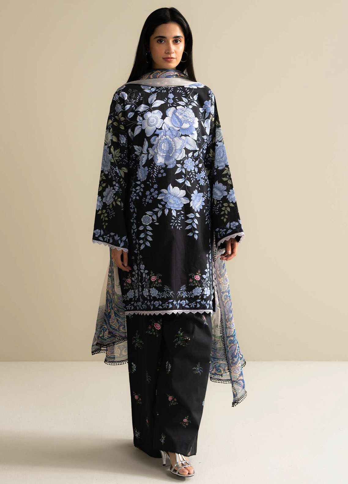 Coco Prints by Zara Shahjahan Printed Lawn Suits Unstitched 3 Piece CZS25PS D-10 B Emin