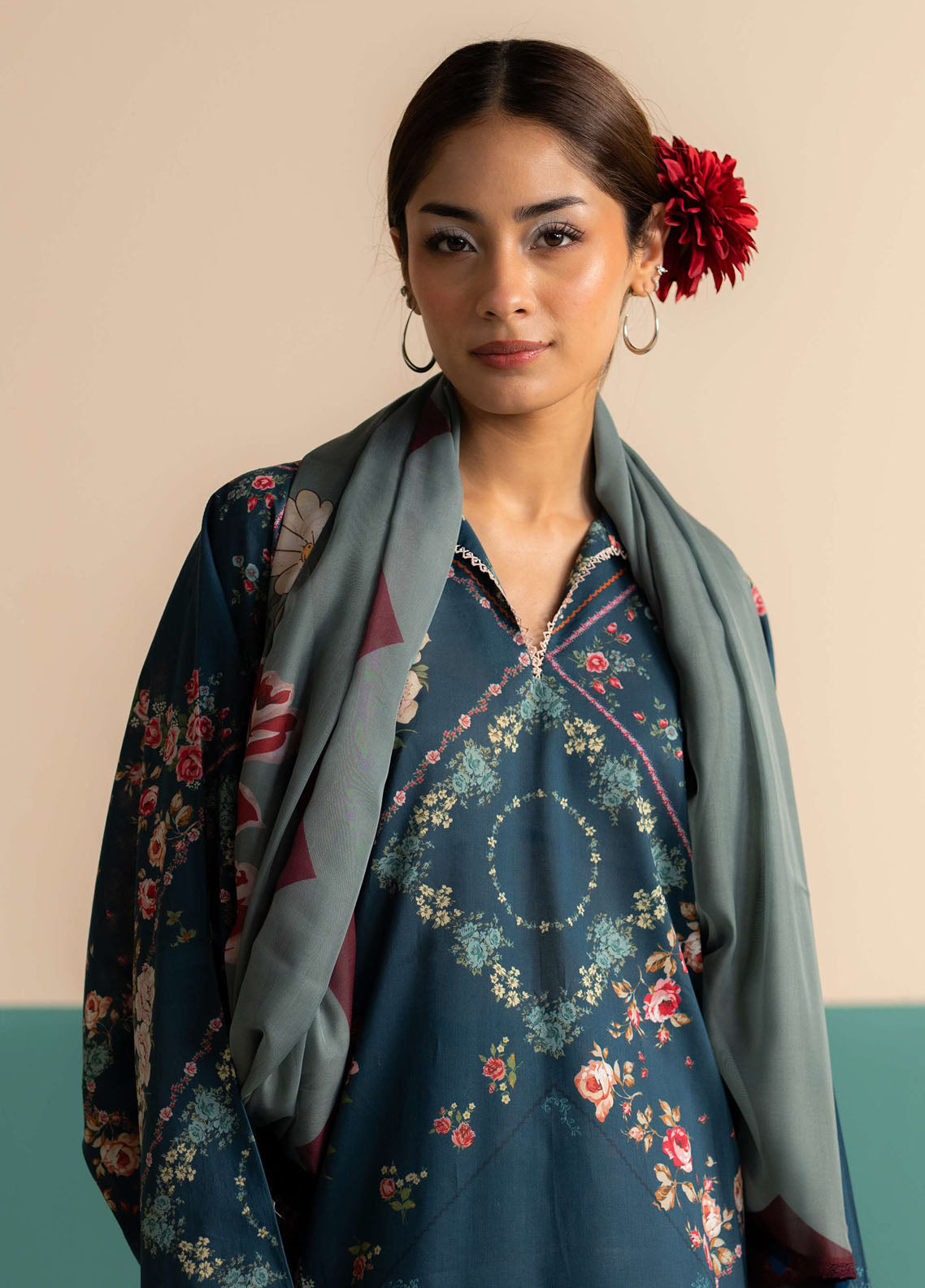 Coco Prints by Zara Shahjahan Printed Lawn Suits Unstitched 3 Piece CZS25PS D-09 B Zarya