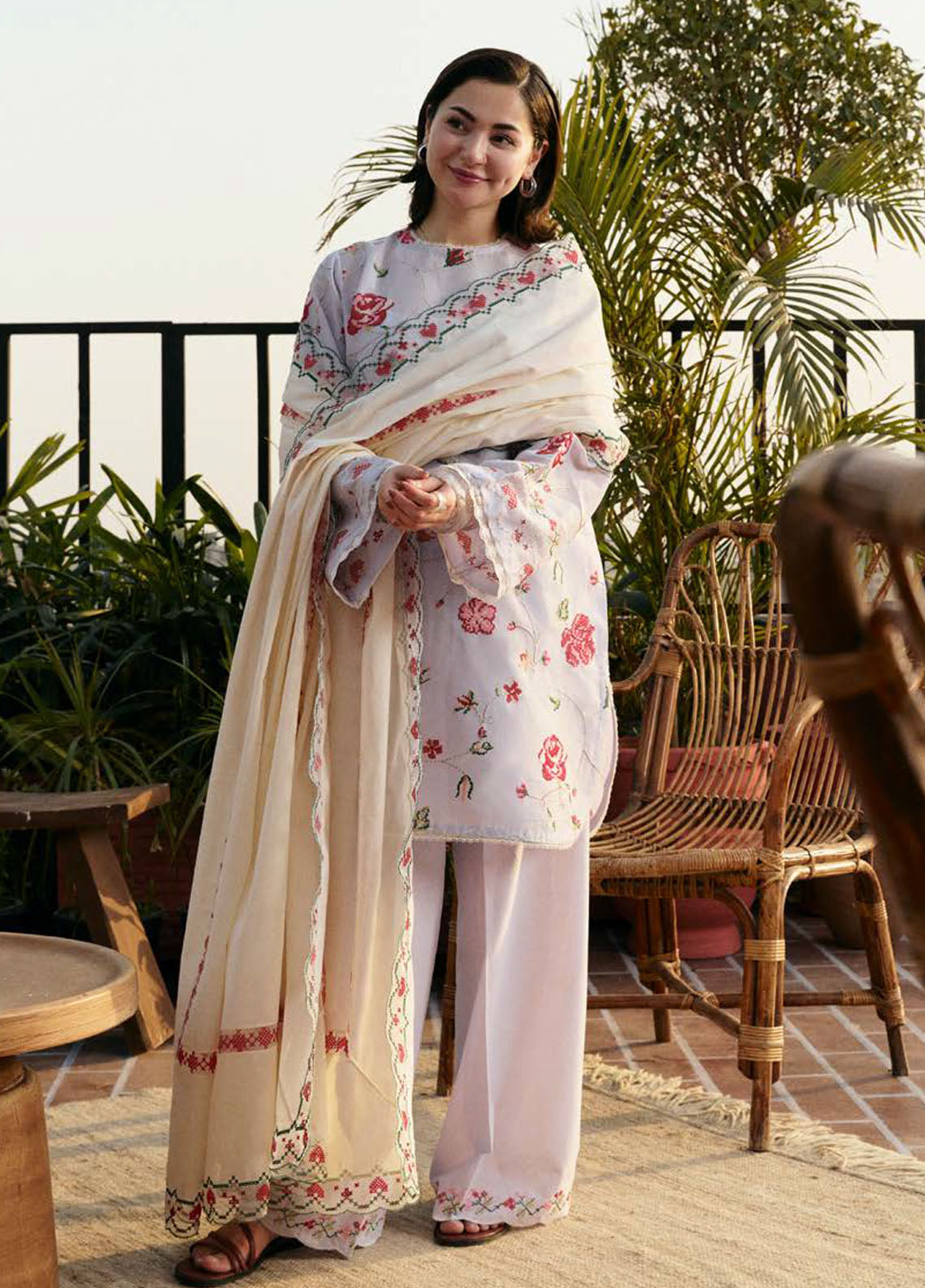 Coco by Zara Shahjhan Embroidered Lawn Suits Unstitched 3 Piece CZS25LD D-6 B Zufra