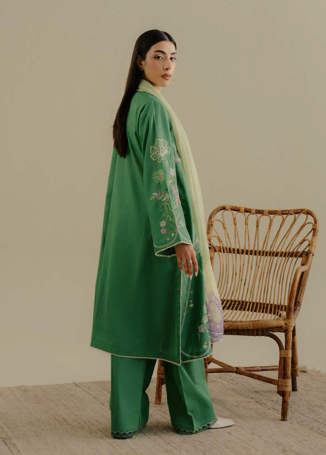 Coco by Zara Shahjhan Embroidered Lawn Suits Unstitched 3 Piece CZS25LD D-8 B Tara