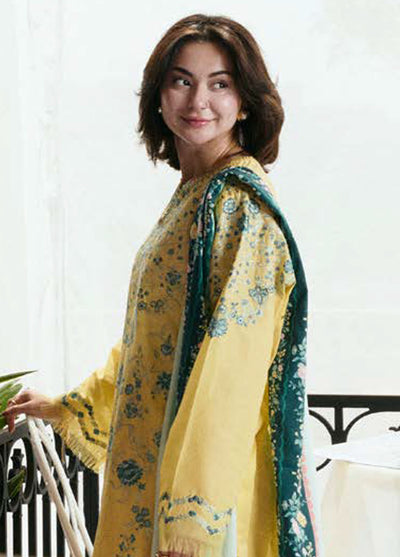 Coco by Zara Shahjhan Embroidered Lawn Suits Unstitched 3 Piece CZS25LD D-7 B Velin