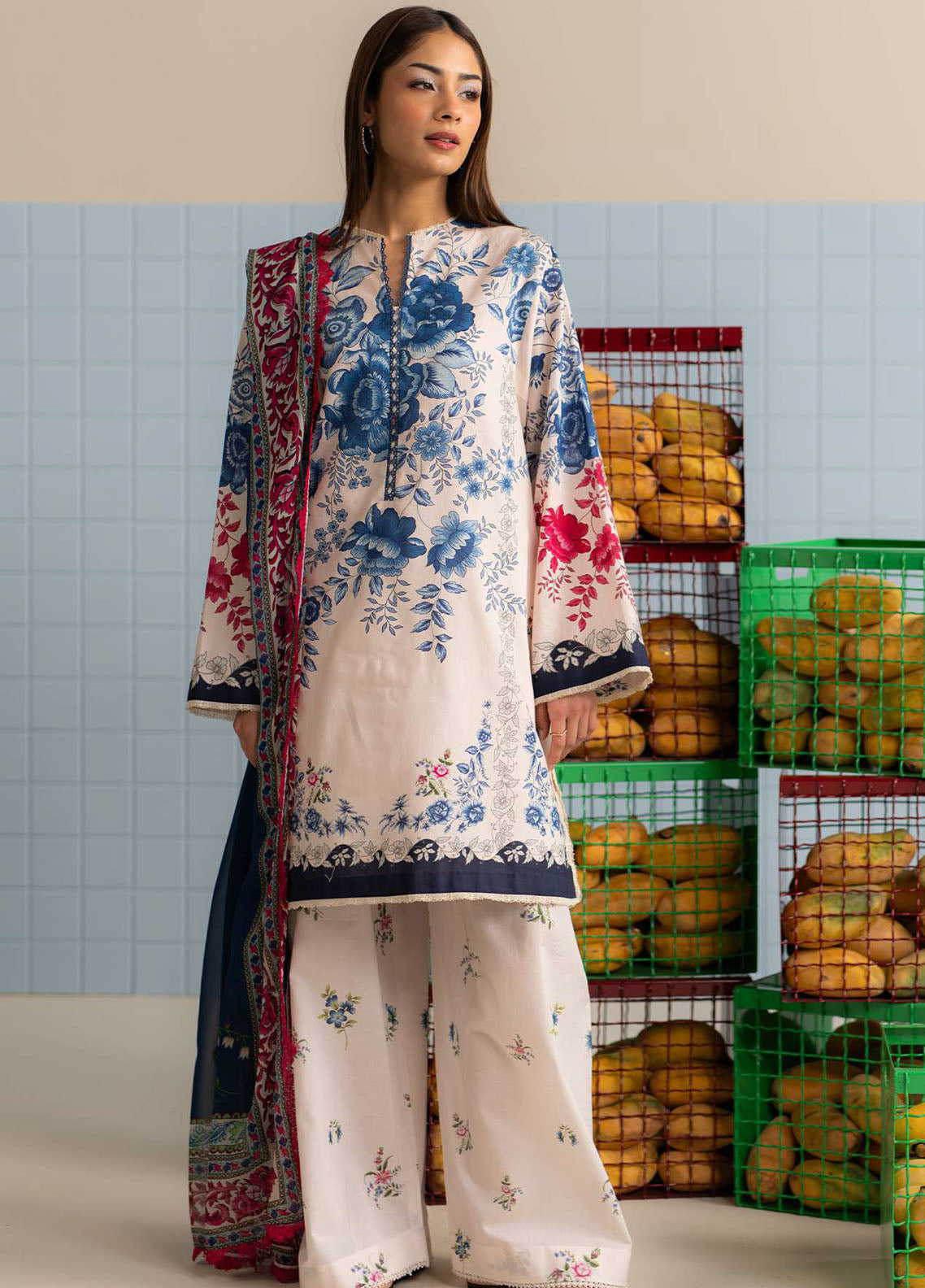 Coco Prints by Zara Shahjahan Printed Lawn Suits Unstitched 3 Piece CZS25PS D-10 A Emin