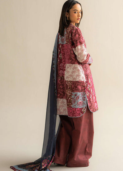 Coco Prints by Zara Shahjahan Printed Lawn Suits Unstitched 3 Piece CZS25PS D-05 A Mevi
