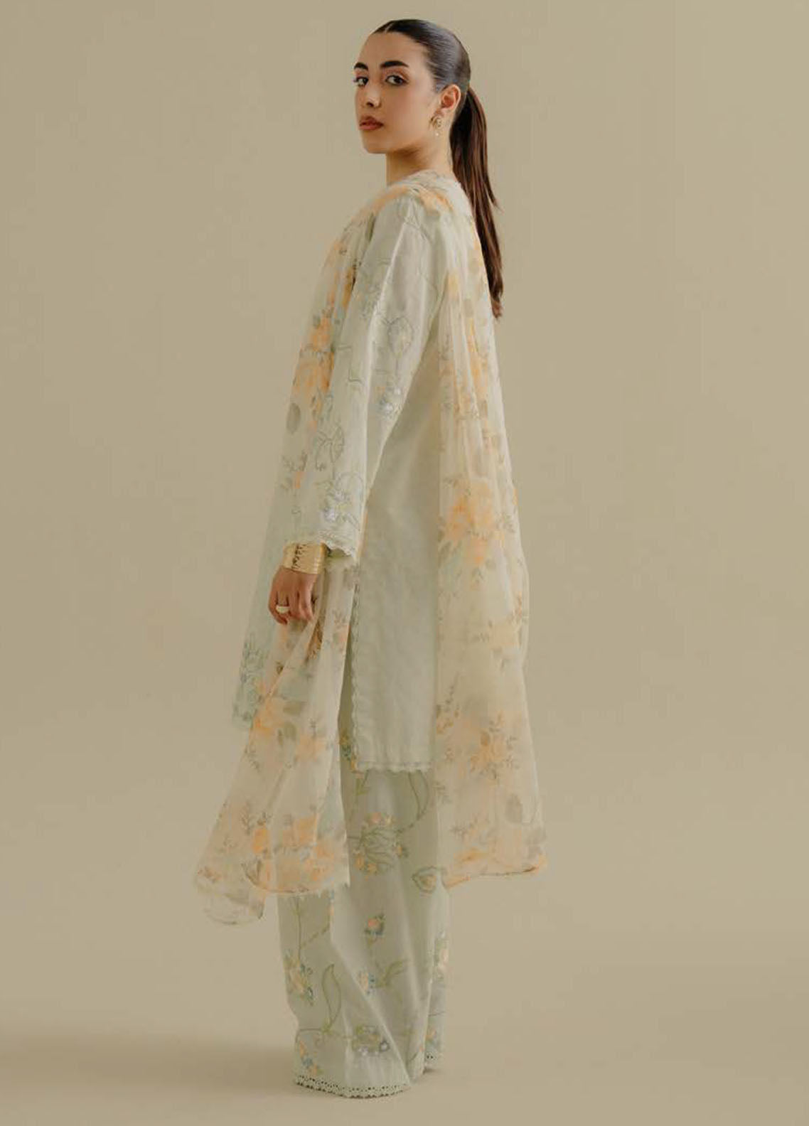 Coco by Zara Shahjhan Embroidered Jacquard Suits Unstitched 3 Piece CZS25LD D-1 B Elva