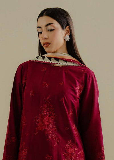 Coco by Zara Shahjhan Embroidered Lawn Suits Unstitched 3 Piece CZS25LD D-3 B Luleh