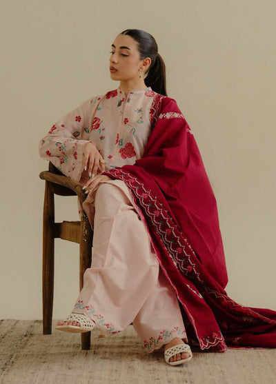 Coco by Zara Shahjhan Embroidered Lawn Suits Unstitched 3 Piece CZS25LD D-6 A Zufra