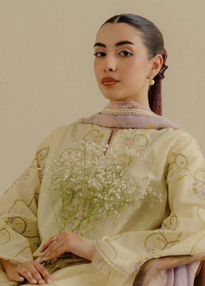 Coco by Zara Shahjhan Embroidered Jacquard Suits Unstitched 3 Piece CZS25LD D-1 A Elva