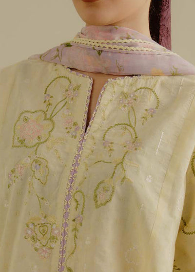 Coco by Zara Shahjhan Embroidered Jacquard Suits Unstitched 3 Piece CZS25LD D-1 A Elva