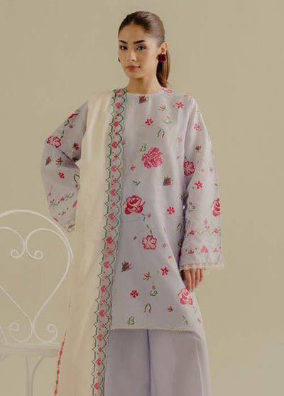 Coco by Zara Shahjhan Embroidered Lawn Suits Unstitched 3 Piece CZS25LD D-6 B Zufra